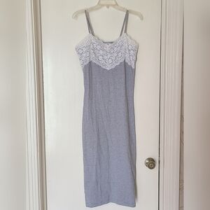 Lace Trim Slip Dress S